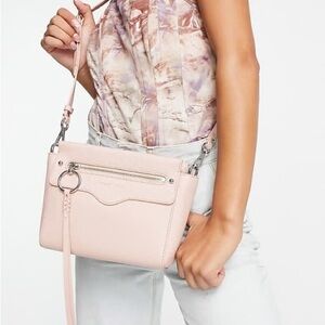Rebecca Minkoff Pink Crossbody Bag with Silver Hardware